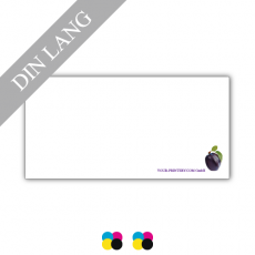 Briefkarte | 246g Leinenpapier weiss | DIN lang | 4/4-farbig